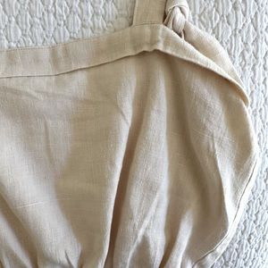 Handmade linen crop